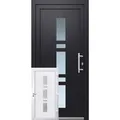 Premium Kunststoff-Haustür SMK 017 Anthrazit-Weiß 110 cm x 210 cm DIN R