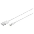 goobay USB 2.0 A/Lightning Kabel 1,0 m weiß, 1 St.