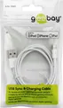 Wentronic Goobay USB Lade- und Synchronisationskabel, Weiß, 1 m - MFi Lade- und Synchronisationskabel für Apple iPhone/iPad (Weiß) (54600)