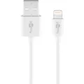goobay USB 2.0 Adapterkabel, USB-A Stecker > Lightning Stecker, Kabel, weiß