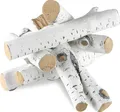 VEVOR 6er-Set Keramikholz Dekoholz aus Keramikfaser Deko Kaminholz Max. Betriebstemperatur bei 1000 ℃ Birkenholz-Aussehen ca. 97-103mm lang Keramik-Dekorations-Holzscheite für Bioethanol-Öfen