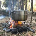 Origin Outdoors Hordentopf – Großer 10 Liter Edelstahl Kochtopf mit Standbeinen