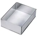"LARES 6029 Lares Tortenring \"Caro\" aus Edelstahl, bis Ø 25 x 46 cm, extra hoch 7,5 cm, silber"