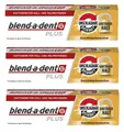 Blend-a-dent PLUS Haftcreme Unschlagbare Bisskraft 3 x 40g geschmacksneutral NEU
