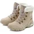 LASCANA Winterboots, Outdoorstiefelette, Stiefel, Stiefelette, Schneestiefel Winterstiefelette mit wind-& wasserabweisender Tex-Membran beige 37