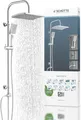 Schütte Mallorca Shower Set with Large Rain Shower, Hand Shower with 3 Jet Types