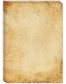 25 Blatt altmodisches Briefpapier/Vintage Design Papier DIN A4. Ideal für Vin...