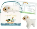 Geschenkset – Zu deiner Taufe: Geschenktasche mit Buch und Plüschlamm