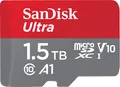 SanDisk Ultra microSDXC Speicherkarte 1.5 TB + SD Adapter SDSQUAC-1T50-GN6MA