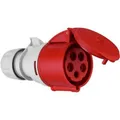 REV-Ritter CEE-Kupplung 0512580555, 5-polig, 400 V, rot, IP44 Spritzwasserschutz, 32 A
