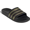 adidas Adilette Aqua Slides core black-gold met.-core black (A0QM) 8