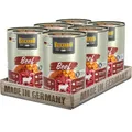 BELCANDO Holistic Beef Nassfutter für Hunde – Saftiges Rind in 2-Phasen-Rezeptur mit Superfoods on top, getreidefrei, ganzheitlich, Made in Germany