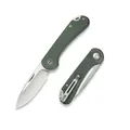 CIVIVI Elementum Slip Joint Taschenmesser Klappmesser 7,52 CM 14C28N Klinge Canvas-Micarta-Griff, Outdoor EDC-Messer C18062AJ-2 (Grün)