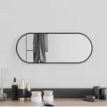 Wandspiegel Schwarz 50x20 Cm Oval Vidaxl