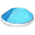 Planet Pool Stahlwandpool oval Exklusiv 800x420x120 cm, Stahl 0,6 mm weiß, Folie 0,6 mm blau, Einhängebiese