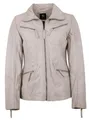 Otto Kern - Damen Echtleder Lederjacke Lammnappa Off White Größe 42