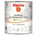 Alpina Weisslack für Möbel und Türen extra matt 0,75 Ltr. Möbellack