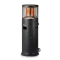 Enders® Terrassenheizer Polo Black 2.0, Gas-Heizstrahler, Terrassenstrahler mit stufenloser Regulierung 3-6kW, Edelstahlbrenner, ENDUR Reflexionssystem, Transporträder, Umkippsicherung, schwarz #5462