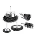 S&R Drahtbürsten für Bohrmaschine 5-teilig, 1 Set