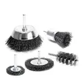 S&R Drahtbürste Set 5-teilig für Bohrmaschine~