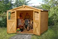 Gerätehaus Satteldach 19 mm 316 lasiert 254x250 cm Weka