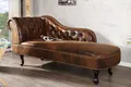 riess-ambiente Recamiere CHESTERFIELD 170cm antik braun, Einzelartikel 1 Teile, im Chesterfield Design
