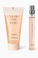 Lancôme La vie est belle Eau de Perfume Spray 10ml + 50ml Duschgel für Damen