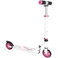 Aluminium Scooter 125 mm weiß/pink