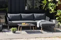 riess-ambiente Outdoor Gartenlounge IPANEMA 240cm anthrazit Aluminium Teakholz wetterfest Loungemöbel Gartenmöbel