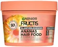 Garnier Fructis Ananas Haarmaske, Für langes und glanzloses Haar, Für mehr Geschmeidigkeit und gegen Weniger Spliss, Extra Lipidkomplex, Bio-Ananas-Extrakt, Ohne Silikone, Hair Food, 3in1, 400ml