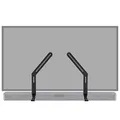 ECHOGEAR Soundbar-Montagehalterungen für Fernseher - Passen Sie Höhe und Tiefe an, um maximale Kompatibilität zwischen Fernseher und Soundbar zu erzielen