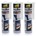 Kamin & Ofen Dichtmasse 3 x 530g bis 1250°C für Herd, Kamin, Ofen, Auspuff etc.