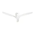 Hombli Smart Deckenventilator mit LED-Licht, warmweiß, kaltweiß, dimmbar, Appsteuerung WLAN, 132 cm, leise 35W Motor, Räume bis 35 qm - Holzoptik Weiß