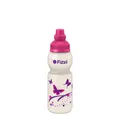 Fizzii Trinkflasche Kinderflasche Sprudelsicher, Perlweiß Schmetterling