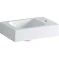 Geberit - Icon Handwaschbecken 38x28cm, Weiß, Mit Hahnloch Rechts,