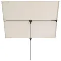 Doppler Sonnenschirm, Natur, Alu, Textil, 180x130 cm, 360° drehbar, höhenverstellbar, Knickgelenk, regenabweisend, wetterfest, Sonnen- & Sichtschutz, Sonnenschirme, Sonnenschirme rechteckig