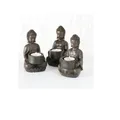 BOLTZE Teelichthalter Buddha 3er-Set - Teelichthalter (3 St)
