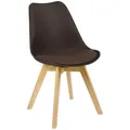 1 X Esszimmerstuhl 1 Stück Esszimmerstuhl Design Stuhl Küchenstuhl Holz Braun - Woltu