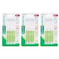 GUM Bi-Direction Interdentalbürsten 6 Stück Packung 0,7 mm grün (Kerze), 3er Vorteilspack (3x 6 Stück)