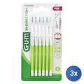 3x Gum Interdentalbürsten 6 Stück Bi-Direction 0,7 Mm