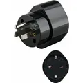 Goobay Netzadapter-Schutzkontaktbuchse US/Japan-Stecker Typ F, CEE 7/4 > Typ B, NEMA 5-15, 3-polig