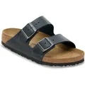 Birkenstock Arizona Natural Leather, Oiled black (449) Schmal 38