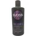 Syoss Full Hair 5 Volumizing Shampoo 440ml - Vegan Formula with Amino Complex