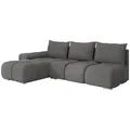 Mirjan24 Ecksofa, Greige, Textil, 5-Sitzer, Ottomane links,L-Form, 270x183 cm, Wohnzimmer, Sofas & Couches, Wohnlandschaften, Ecksofas