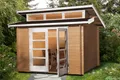 Weka Gartenhaus 158 Gr.1, naturbelassen mit 3 Oberlicht 300 x 300 cm