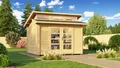 Gartenhaus Blockhaus  Stufendach 28 mm 158 350x360 cm Weka