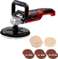 Einhell Winkelpolierer CC-PO 1100/1E, 3500 max. U/min, Ø 180 mm, inkl. Koffer für universelle Aufbewahrung von Werkzeug und Zubehör