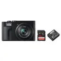 Panasonic DMC-TZ99 + DMW-BLG 10E + SD Karte 128 GB  schwarz
