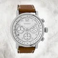 Oozoo Leder Herren Uhr C9455 Quarzuhr Analog Armband braun Timepieces UOC9455