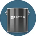 TADESSI Wandfarbe Blau - Marineblau - abwaschbare Innenfarbe matt - Dispersionsfarbe - Geruchsarm und Lösemittelfrei - 1 Liter Gebinde